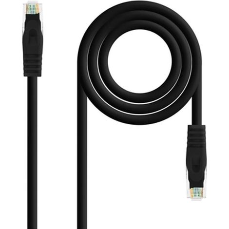 Rj45 Cat6a Utp Cu Lszh 0,25m Noir Nanocable 10.20.1800-l25-bk