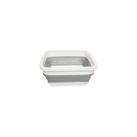 Bassine à Vaisselle Pliable, Design Peu Encombrant, Facile à Nettoyer, Lavabo Pliable Rectangulaire, 31.7 x 14.2cm - Idéale pour Camping, Caravanes et Les Petities Cuisines (1/5)