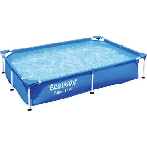 [NEUWERTIG] B-Ware Bestway Familien Rechteckpool Swimmingpool Aufstellbecken Pool 221x150x43cm