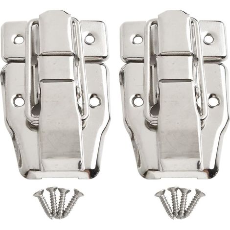 Lot de 2 loquets à bascule pour valise, boîte outils, coffre (1/5)