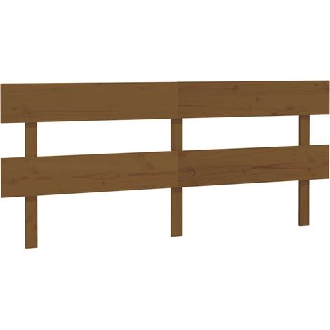 Maison Exclusive - Kopfteil Honigbraun 184x3x81 cm Massivholz Kie (1/5)