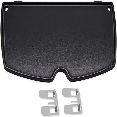 Plancha - Fonte - 32 X 22 CM - Compatible Weber Q100 Q120 Q140 Q1000 Q1200 Q1400 Baby Q - Référence 6558 - 1 Pièce