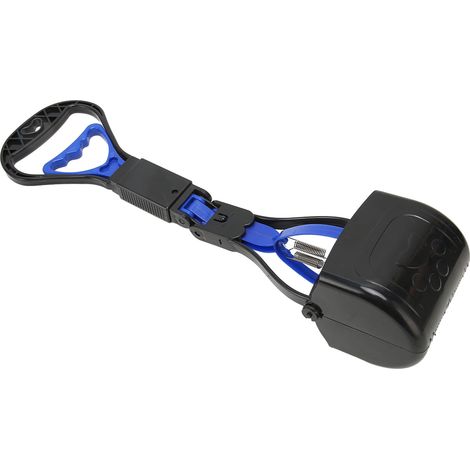 Pelle à crottes pour animaux de compagnie, polyvalente, longue poignée, haute résistance, Durable, pliable, Portable, pour l'extérieur, bleu (1/5)