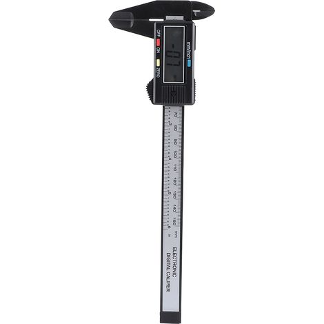 Pied à coulisse électronique noir 150 mm avec écran LCD, outil de mesure et de traçage (1/5)