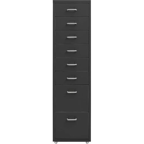 Maison Exclusive - Armario archivador móvil metal antracita 28x41 (1/5)