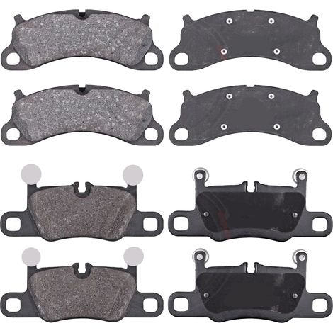 KIT PASTIGLIE FRENO ANTERIORI E POSTERIORI compatibile con PORSCHE CAYENNE (9YA) / PASTIGLIE FRENANTI AUTO OEM P 65 049,P 65 042 / SOSTITUZIONE DIRETTA / BASSA POLVERE / SILENZIOSO