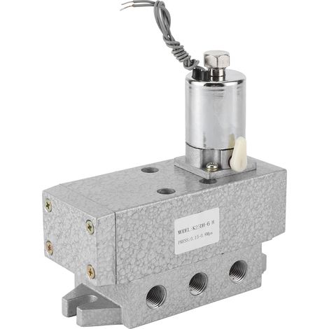Électrovanne 5/2 à commande unique G1/8in K25DH-6 HAC 220V, distributeur pneumatique industriel, équipement de contrôle, alimentation 220V (1/5)