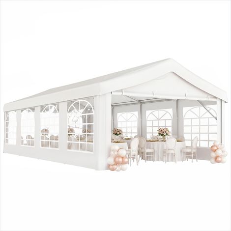 SunJet Tonnelle de jardin, pavillon de jardin, 4x8 m, acier galvanisé - Réf. 28BV1KV7BACR (1/5)