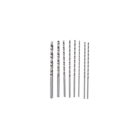 8 pièces forets hélicoïdaux HSS traitement des trous métal bois Kit d'outils rotatifs 4mm-10mm Extra long 200mm (1/5)