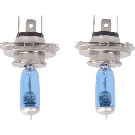 2 x H4 100 W 6000 K Xenon Gas Halogen Replacement Projector Lamp Bulbs White (1/5)