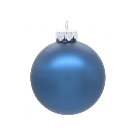 GLORIA STORE Palle Di Natale In Vetro Opaco D.10 Cm Conf. In Tubo Da 8 Pz Blu
