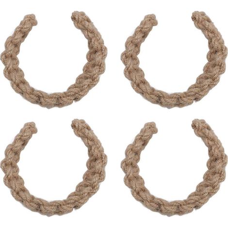 Embrasses de rideaux en jute, cordes à rideaux, supports de rideaux décoratifs légers pour maisons de vacances et vérandas