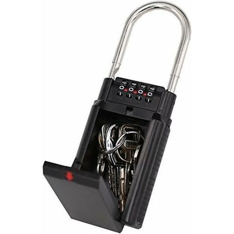 Boite a Cadenas pour Clef, Boite à Clés à Code, Coffre Combinaison de Stockage, Rangement Sécurisé pour Les Clés Select Access, Convenir à Ami et Parents Agés (1/5)