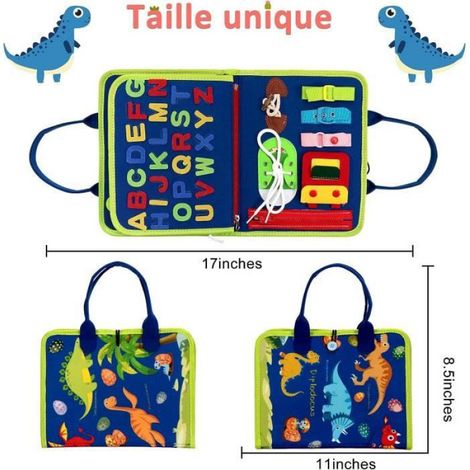 Jouet Educatif - Busy Board - Planche Portable - Motricité Fine - Activités Montessori - 3-4 ans (1/4)