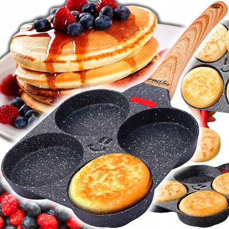 Sartén para panqueques, huevos, tortillas, panqueques, antiadherente.