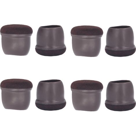 Kit de 8 patins de protection antidérapants et amortissants pour pieds de chaises, tables, lits et meubles – Grande taille, idéal pour sols durs (parquet, carrelage, vinyle)
