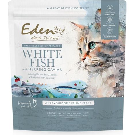 EDEN Poisson blanc au caviar de hareng - croquettes pour chat - 1,5 kg (1/5)