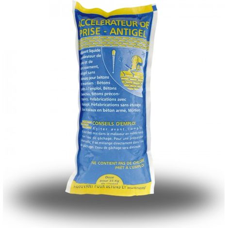 Accélérateur antigel liquide sans chlore pour béton et mortiers - 300 cc - MATPRO (1/4)