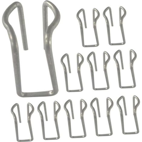 50pièces Clips Métalliques Pour Toile Ombrage Réutilisable Boucles De Fixation Pour Filet De Jardin Clips Pour Film De Serre (1/5)
