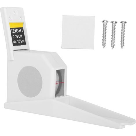 Meter hohes, einziehbares Maßband, Metalllineal (weiß) (1/5)