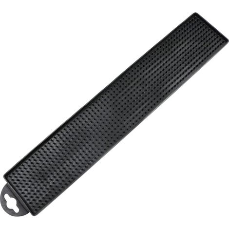 Tappetino scolapiatti stretto in silicone - portasapone, scolapiatti, tappetino scolapiatti, tagliere, spazzole, antiscivolo, pieghevole, nero, 42 x 8 cm
