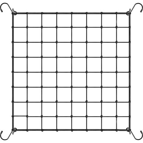 Elastisches Ranknetz, 80x80cm, Garten-Rankgitter mit Haken für Growzelte, Ranknetz für Gemüse- und Obstpflanzen (1/5)