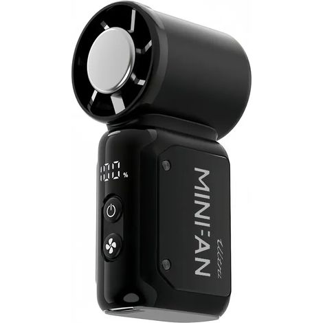 Mini ventilateur portable de poche, ventilateur personnel turbo avec affichage LED intelligent, batterie rechargeable 3600 mAh A13