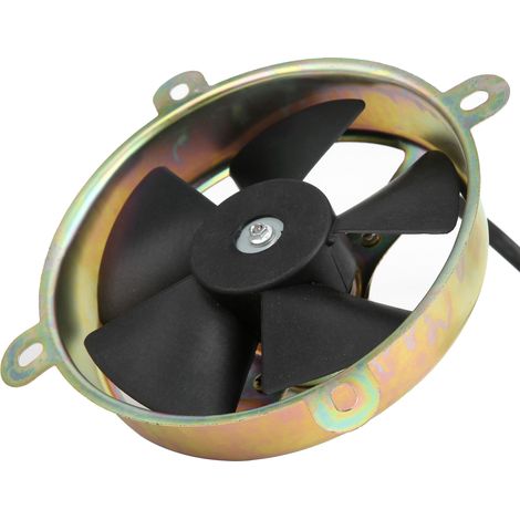Radiateur 12 V avec ventilateur de refroidissement électrique, 6 pouces, réversible, adapté aux motos/quads tout-terrain à quatre roues de 150 cm³/200 cm³ (1/5)