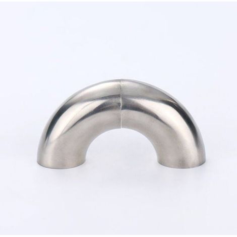 Coude - Tuyau Acier Inoxydable 304 - 90 Degres Long Rayon - Soudure Bout A Bout - Diametre Exterieur 38 Mm - 1 Unite (1/4)