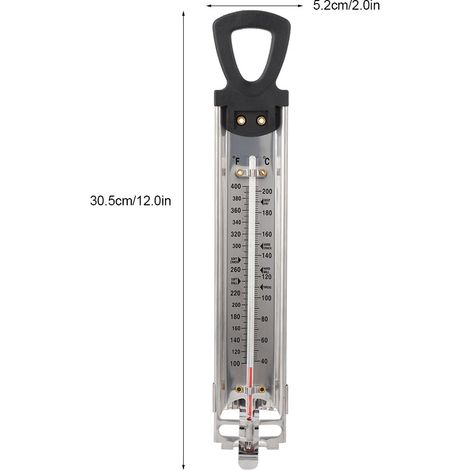 Küchenthermometer mit zwei Skalen und Anzeige in Fahrenheit/Celsius ℉/℃ (1/5)