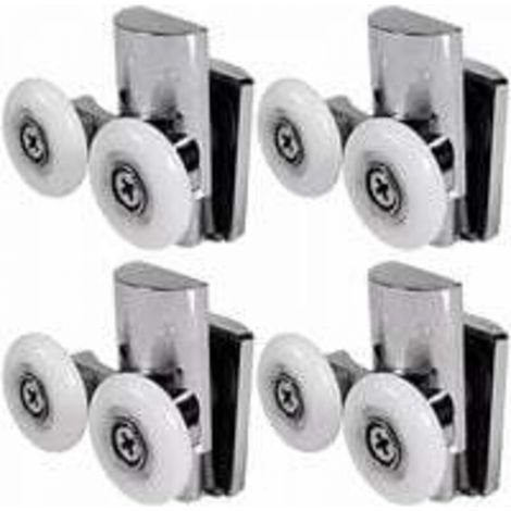 Roulettes de Porte de Douche,23 mm Roues De Porte de Douche en Haut ou en Bas (1/5)