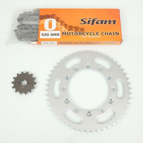 Kit chaîne Sifam pour moto Honda 350 XLR 1985 à 1987 14X50 Pas (1/2)