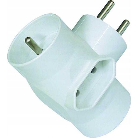 Divisor de enchufe 2x2P+Z/2P