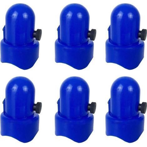 Cache-Poteaux Pour Trampoline 38 mm – Lot de 6 Pièces Bleues avec Vis de Fixation – Compatible Uniquement avec Poteaux de 1,5 Pouces (1/5)