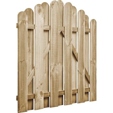 Portail de jardin Bois de pin imprégné 100x100 cm (1/5)