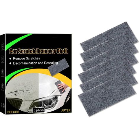 Lot de 6 chiffons de réparation pour rayures de voiture, chiffon de réparation de rayures de voiture (1/5)