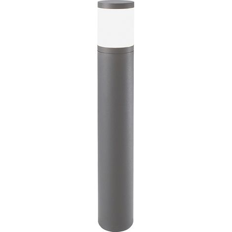 Lampada da Terra Bollard Serie James Grigio - Paletto Outdoor in Policarbonato IP54 Attacco E27 per Lampadina LED 15W - Rossini Group (1/3)