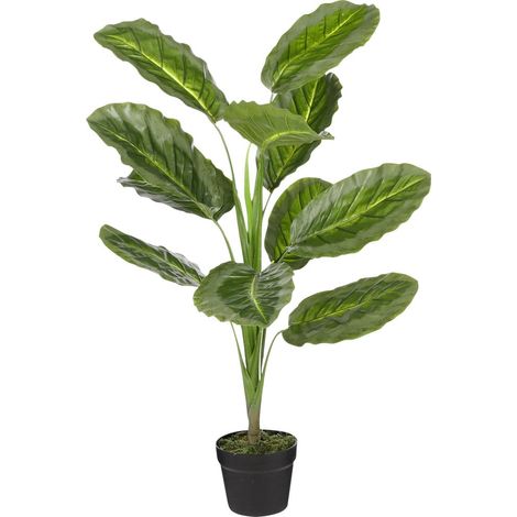 Mica Kunstpflanze Calathea im Topf grün 90 x 60 cm Kunstpflanzen