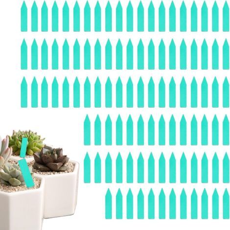 Lot de 300 étiquettes réutilisables pour de jardin - Avec stylos - Étiquettes de en plastique imperméables - Étiquettes de de pépinière pour d'extérieur (1/5)