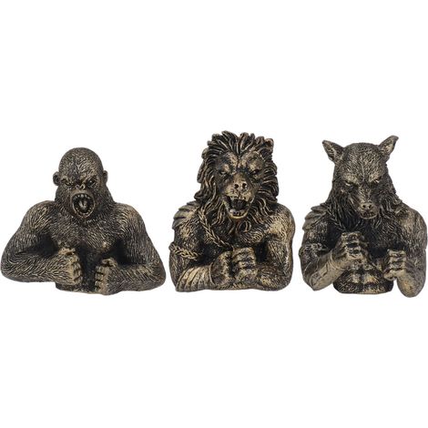 3Pcs Grille Aération Voiture Figurine Animal Combat Résine Durable Fixation Facile Bouche Aération Auto Décor Accessoires (1/5)