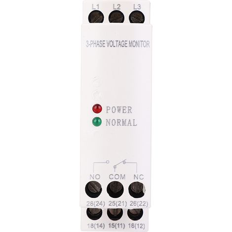 Detecteur De Perte De Phase Et De Sens De Rotation - Protection Séquentielle Pour Circuits Triphasés - 400 V AC - 50/60 Hz - 1 Pièce (1/5)