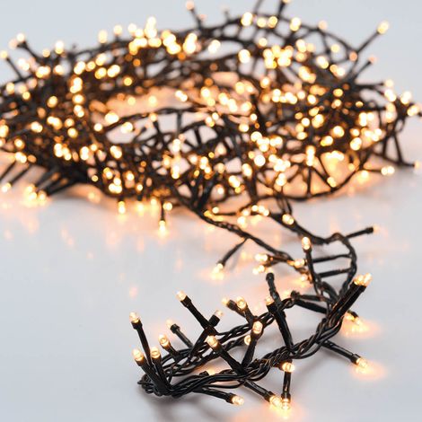Ghirlanda 400 LED Multifunzione Bianco Caldo 11m Uso Esterno IP44