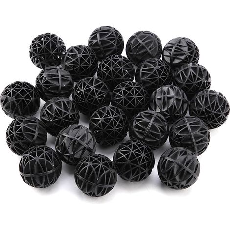 Lot de 50 Pièces Boules Biochimiques 46 mm pour Filtre à Eau d'Aquarium - Matériau Poreux pour Filtration de Bassin Cascade Fontaine et Réservoir Poisson (1/5)
