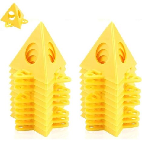 Lot de 20 supports de peinture pyramides pour toile, mini cônes pour une application propre de la peinture sur toile et meubles