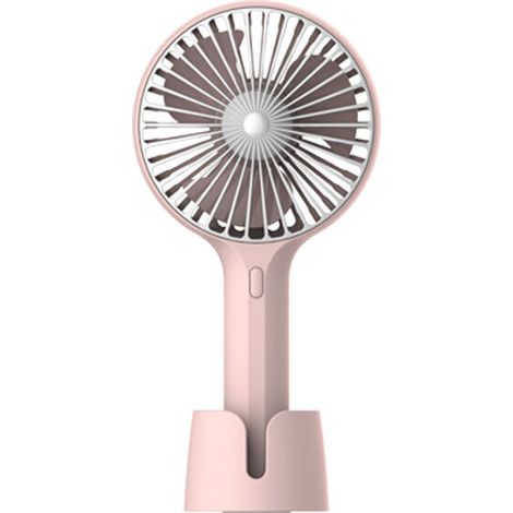 Portable USB Charging Fan Mini Portable Charging Stand Fan (Pink) (1/5)