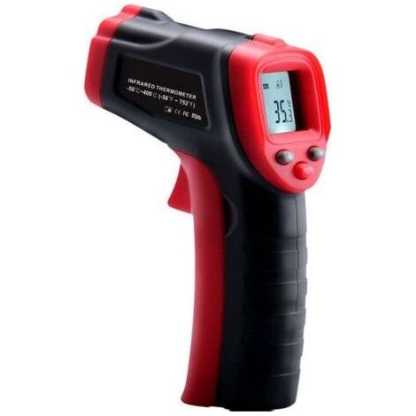 Infrared Thermometer, -50°C 600°C (-58°F 1112°F) Non-Contact Laser Thermometer with Adjustable Emissivity, Thermometer for Kitchen/Pizza/BBQ/Industry (Not for Humans) (1/4)