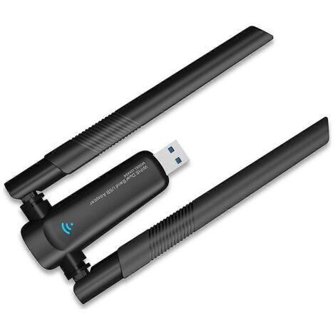 Adaptateur USB WiFi 6 1800 Mbps, carte réseau 5G/2,4 GHz, antenne à gain élevé (1/5)