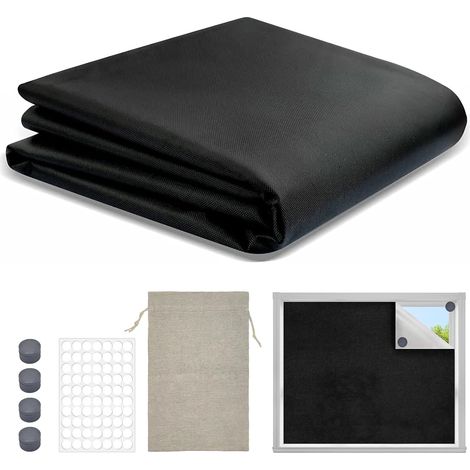 Store Occultant sans Percage, 200×150cm Stores Intérieurs Magnétiques Portable, DécoupableTissu Occultant Isolation Thermique pour Ombrager Les Fenêtres Intérieures et Les Puits de Lumière (1/5)