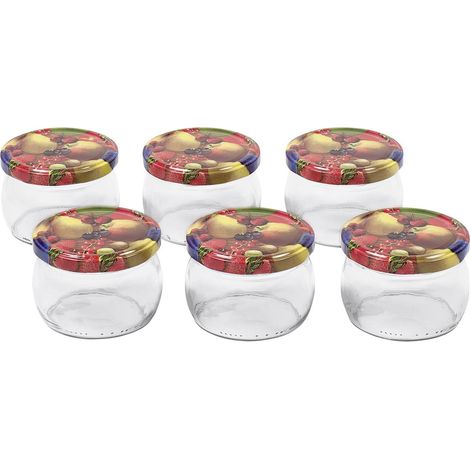 Schraubdeckelglas bauchig 258ml mit 82mm TO-Deckel Obstde6er Tray (1/2)