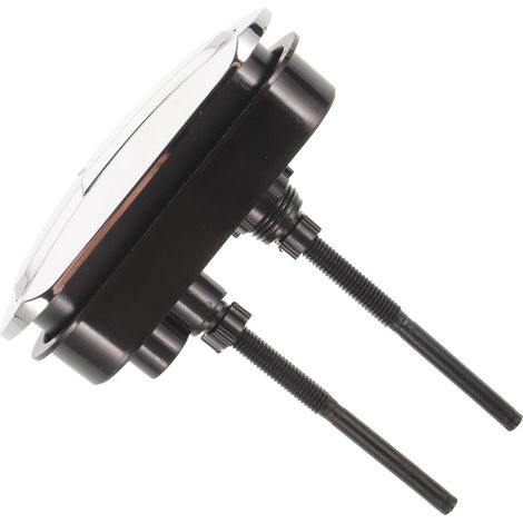 Bouton-poussoir de Toilette Double, 110×120 Mm, Chromé (1/5)